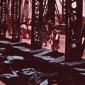 Postcard: Before and after image of Ryōgoku Bridge
