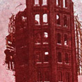 Postcard: Before and after pictures of the twelve storey tower of Asakusa