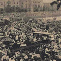 Crowds of refugees in the neighbourhood of Babasaki Gate (Marunouchi).