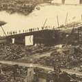 Photograph: Scene of destruction in or near Yokohama
