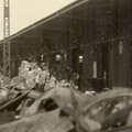 Photograph: Scene of destruction in or near Yokohama