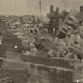 Photograph: Scene of destruction in or near Yokohama