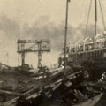 Photograph: Scene of destruction in or near Yokohama