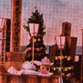 Postcard: A memorial to the dead at the site of the Honjo Clothing Depot