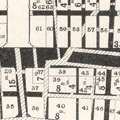 Map: Land readjustment area No. 12 after land readjustment was completed