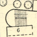 Line Drawing: Design of a municipal primary school built during the reconstruction