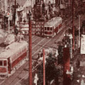 Postcard: Reconstruction works in Tokyo