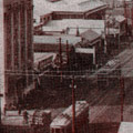 Postcard: Scene of reconstruction in Kyōbashi