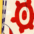 Postcard packet cover: A cover envelope for a series of postcards issued that feature images of reconstructed Tokyo