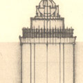 Architectural Drawing: The Earthquake Memorial Hall envisioned by Maeda Kenjirō