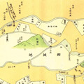 Map: Copy of a map purported to be the first map of Edo created during the Edo period. Original map created circa 1603.