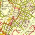 Map: Reconstructed road system in City of Tokyo