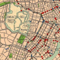 Map: Bridges reconstructed in the City of Tokyo